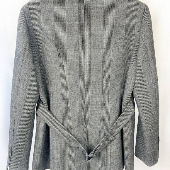 Seventy 4 button Suit - Windowpane/Micro-houndstooth, Grey/black, 70% off - Picture 3 of 8